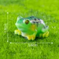 Kleine hars kikker beeldje ornament voor microlandschap DIY ambachten, groen 3.6x1.8cm. - Nr. 1 Grote groene kikker