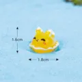 Miniature resin sea slug figurine fish tank ornament cute yellow animal decor 1.6x1.8cm - Sea Slug (No.3) / 1.8x1.6cm / Yellow