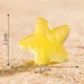 Pequeño Adorno en Miniatura de Estrella de Mar de Resina Amarilla Paisaje Océano 2.2cm - Estilo Estrella de Mar 2