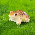 Schattig hars kikker beeldje micro landschap DIY ambacht mini dier tuindecoratie. - Nr. 2 Grote gele kikker