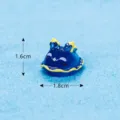 Cute Resin Sea Slug Figurine Miniature Fish Tank Ornament Blue Sea Slug Toy 1.6cm - Sea Slug (No.4) / 1.8x1.6cm / Sapphire Blue