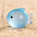 Miniatura estatuilla pez de resina azul paisaje oceano decoracion acuario bonito - N.º 3 Tiburón