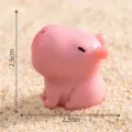Mignonne figurine miniature de capybara rose pour décoration de bureau 2.5cm petit jouet. - Grand capybara n° 4