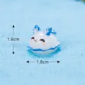 Mini resin sea slug figurine cute fish tank ornament miniature micro landscape decor - Sea Slug (No.5)