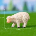 Cute resin sheep figurine miniature ornament for moss micro landscape garden and farm decoration. - No. 3 White Ewe