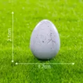 Miniature dinosaur egg figurine micro landscape DIY decorative desktop resin ornament 1.7x2.1cm - No. 4 One Eggshell