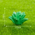 Miniature green succulent plant figurine DIY micro landscape cute desktop ornament 1.4cm - No. 5 Dragon Grass