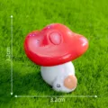 Süße Pilz und Schnecke Harz Figur für wunderschöne Miniaturgarten Dekoration, rot weiß. - Nr. 7 Pilzschnecke
