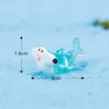 Cute resin hammerhead shark figurine for fish tank micro landscape miniature toy 3cm - Hammerhead Shark (No.7)