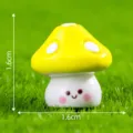 Miniature yellow mushroom figurine resin cute micro landscape garden decoration desktop plant - No. 6 Yellow Mushroom