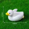 Lindo adorno en miniatura de pato blanco, adorno de micropaisaje, decoración de escritorio. - N.º 8 Patito