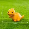 Cute yellow mini dinosaur figurine ornament for micro landscape DIY decoration desktop desk item. - No. 9 Yellow Waving Dinosaur