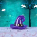 Halloween purple witch hat micro landscape ornament resin miniature cake decoration props accessory - No. 2 Large Halloween Hat - Purple