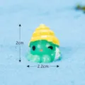 Cute resin octopus miniature figurine with shell for fish tank decoration micro landscape. - Octopus (No. 12)