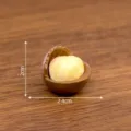 Miniatura resina avellana chocolate simulación modelo comida juguete DIY decoración accesorio - N° 5 nuez de macadamia pelada