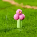 Miniature fleur rose figurine DIY micro paysage terrarium decoration plante en resine. - Arbre boule n° 5 (1 pièce) — risque de ne pas tenir debout