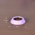 Miniature purple resin cat food bowl ornament micro landscape dollhouse accessory 2cm - No. 5 Cat Bowl, 1 Piece