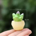 Leuke mini kunstvetplant in pot hars figuur bureaudecoratie creatief ornament cadeau - Dromerige cactus nr. 13 (eenvoudige verpakking)