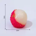 Mini statuetta di frutta litchi simulazione micro paesaggio giocattolo accessorio - N. 16 litchi sbucciato