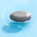 Miniatura figura de piedra, decoración de roca de micropaisaje gris para terrario y estanque - Piedra redonda n.º 10