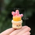Leuke kleurrijke hars vetplant cactus pot figuur miniatuur creatieve desktop ornament decor - Droomcactus nr. 17 (eenvoudige verpakking)