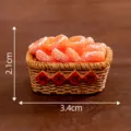 Mini resin persimmon basket miniature desktop simulation food toy DIY decoration ornament - No. 10 Persimmon Unstoppable