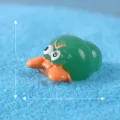 Cute resin hermit crab figurine, green shell orange claws, miniature ocean animal aquarium decor. - No. 14 Hermit Crab