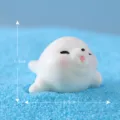 Cute resin seal figurine miniature landscape ornament desktop decoration ocean animal toy - Head Up Style #16