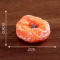 Miniature persimmon figurine, simulation food toy for DIY micro landscape desktop decor. - No. 20 Dried Persimmon (Orange-Red, Wrinkled)