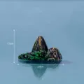 Miniatur Kunstharz Steingarten Landschaft Ornament, künstliche Bonsai Garten Dekoration. - Grau Stil Nr. 25