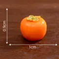 Miniature resin persimmon figurine tiny micro landscape diy toy desktop decoration ornament - No. 24 Small Persimmon