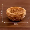 Miniature woven resin basket model, micro landscape DIY desktop decoration toy accessory. - Camel No. 26 Small Vegetable Basket