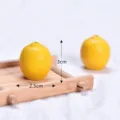 Miniature lemon model DIY simulation fruit kitchen play food artificial toy ornament 3cm - Lemon
