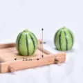 Simulation miniature watermelon fruit toy DIY resin ornament dollhouse decor 2.6x3cm - Watermelon
