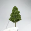 Miniature model tree for architectural diorama and micro landscape DIY scenery green tree specs - 02 Tree, Height 8cm