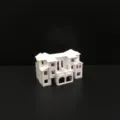 Modèle de bâtiment blanc miniature pour maquette architecturale de bricolage et urbanisme. - Modèle Villa A2 / 1 Pièce / Blanc