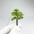 Miniature model tree for architectural sandbox DIY landscaping and scene layout, green foliage. - Tree 03 - Height 4 cm