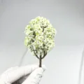 Miniature model tree white blossom architecture sandbox scenery DIY micro landscape tree decor SKU - 04 Tree Height 8cm