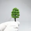 Miniature model tree green foliage DIY architectural sandbox micro landscape supply 1pc - No. 05 Tree Height 3.5 cm