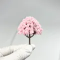 Miniature cherry blossom model tree for architectural sand table DIY landscape diorama. - No. 06 Tree Height 6 cm