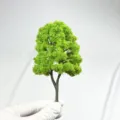 Miniature model tree architectural sand table scenery DIY material artificial green tree - Tree No. 07, 14cm Height