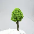 Green miniature model tree simulation tree for architectural sand table DIY landscape design - Tree No. 12, Height 4.5 cm