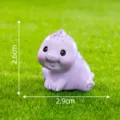 Cute purple dinosaur figurine micro landscape ornament mini resin desktop decor 2.6cm - No. 13 Purple Splits Dinosaur