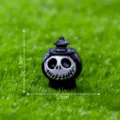 Mini Halloween ρητίνη κρανίο ειδώλιο φάντασμα μικροτοπίο διακόσμηση γραφείου 1.9x1.5cm - Θάνατος αρ. 3