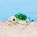 Miniature resin turtle figurine, cute glowing ocean animal craft for fish tank micro landscape. - Turtle (No.16)
