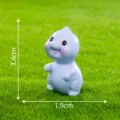 Mini blue dinosaur figurine resin craft desktop DIY micro landscape decoration toys set - No. 15 Light Blue Standing Dinosaur
