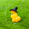 Halloween Miniature Résine Citrouille Figurine Avec Chapeau De Sorcière Décoration - Citrouille avec chapeau n° 5