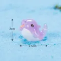Mini resin dolphin figurine for fish tank decoration, cute micro landscape ornament. - Dolphin (No.18)