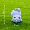 Cute blue dinosaur miniature figurine for micro landscape DIY desktop decoration and craft ornament. - No. 16 Light Blue Upside Down Dinosaur