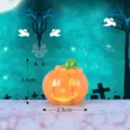 Halloween miniature resin pumpkin figurine, cute glowing pumpkin decor for micro landscape cake. - No. 10 Jack-o'-Lantern